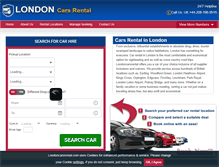 Tablet Screenshot of londoncarsrental.com